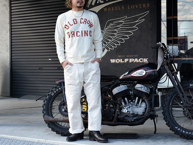 全2色【OLD CROW/オールドクロウ】2025AW「Racing L/S Tee/レーシング