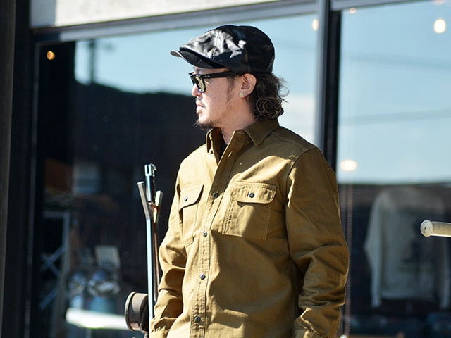 OLD CROW(オールドクロウ) ストライプキャスケット Lサイズ flashcadillackustom_oc07