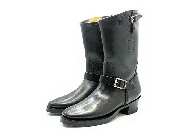 【CLINCH/クリンチ】「11inch Engineer Boots”Classic Narrow”/11インチ  エンジニアブーツ”クラシックナロー”」(ホースバットオーバーダイブラック)(BRASS  TOKYO/ブラス東京/エンジニアブーツ/クリンチブーツ/ハーレー/WOLF