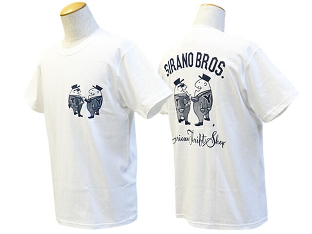 全2色【SIRANO BROS/シラノブロス】2023SS「7.1z S/S  Tee”Mr.T＆Mr.Y”/7.1ozショートスリーブTee”Mr.T＆Mr.Y”」(ホイールズアパレル/アメカジ/ハーレー/ホットロッド/WOLF  PACK/ウルフパック)-WOLF PACK