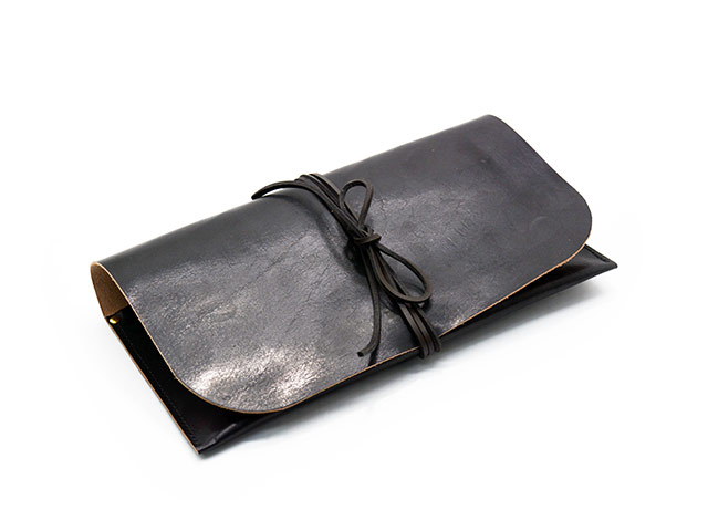 【国内正規品】WOLF Chlo レザージュエリーロール(ブラック) ATELIER CHERRY/アトリエチェリー】「Leather Tool Roll/レザーツール