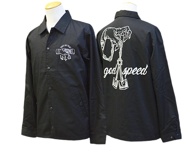 【WOLF PACK original/ウルフパックオリジナル】「T/C Coach Jacket”PISTON  HAND”/T/Cコーチジャケット”ピストンハンド”」, (Wheels Lovers  Days/ウィールズラバーズデイズ/ホイールズアパレル/ハーレー/ホットロッド/アメカジ)-WOL...