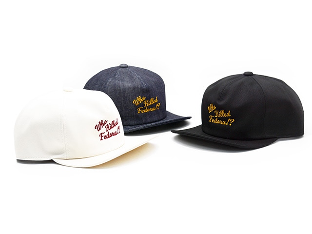全3色【Mr.FATMAN/ミスターファットマン】2026SS「Embroidery Flip Cap