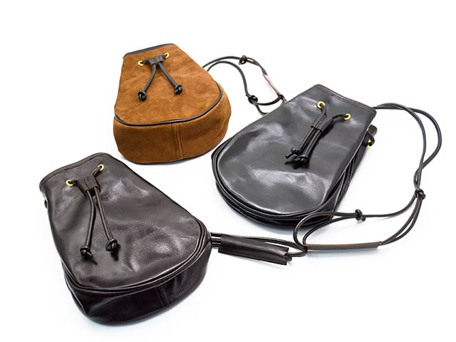 全3色【INCEPTION/インセプション】「Horse Hide Leather Pouch/ホース