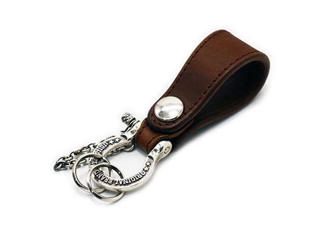 全2色【INCEPTION/インセプション】「Horse Butt Leather Shackle Key