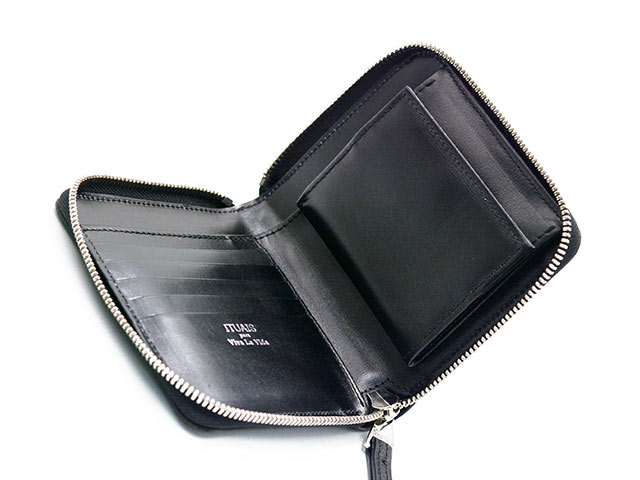 ITUAIS /イトゥアイス】「Russian Cross Board Round Zip Short Wallet
