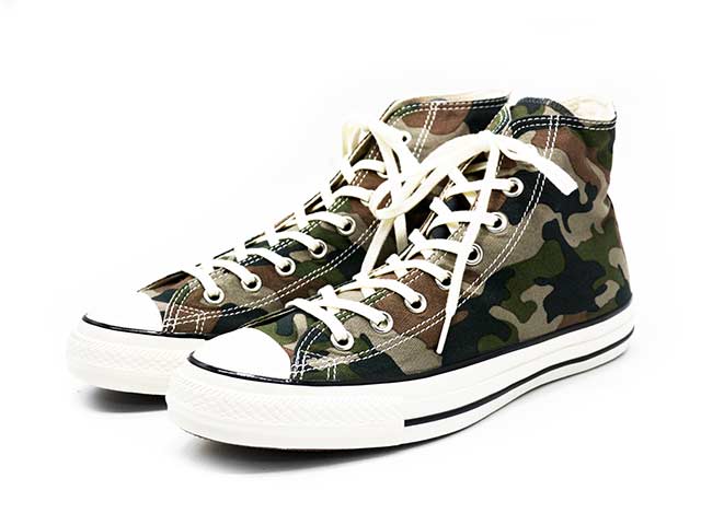 ★コンバース★オールスター★迷彩カモ柄★ハイカット　ゴルフシューズ！ CONVERSE/コンバース】「ALL STAR”AGED WOODLANDCAMO HI”/オールスター