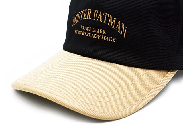 ミスターファットマン Mr.FATMAN Mr.FATMAN/ミスターファットマン】2026AW「Two Tone Embroidery Cap