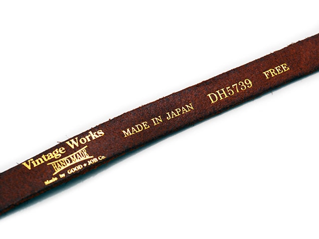 Vintage Works/ヴィンテージワークス】「Teacore Benz Belt”5739”/茶芯