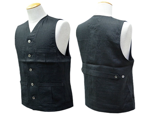 トップス Dappers Classical Round Neck Work Vest Classic Canvas Work Vest - Hunter Green – Historical Emporium