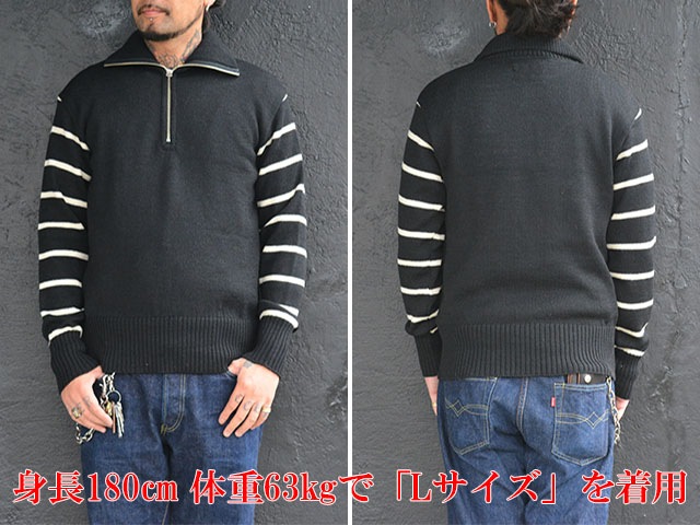 【WEARMASTERS by ATTRACTIONS/ウエアマスターズバイアトラクションズ】2023AW「Turtle Zip  Sweater/タートルジップセーター」(769), (アメカジ/BILTBUCK/ビルトバック/WOLF PACK/ウルフパック)-WOLF PACK