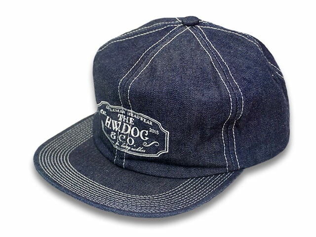 【THE H.W.DOG&CO./ドッグアンドコー】2023SS「Denim Trucker  Cap/デニムトラッカーキャップ」(D-00004D)(ホイールズアパレル/アメカジ/ハーレー/バイカー/バイク/ホットロッド/帽子/メンズ/ホットロッド/WOLF  PACK/ウルフパック)-WOLF