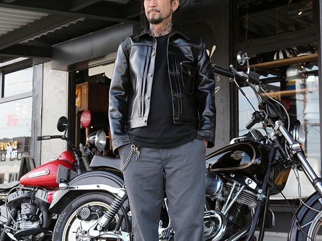 【FINE CREEK LEATHERS/ファインクリークレザーズ】「Leather  Jacket”Lynchburg”/レザージャケット”リンチバーグ”」(FCJK004)-WOLF PACK