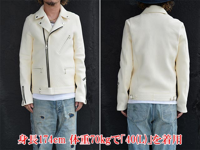 ドルチェ&ガッバーナ　ホワイト　ライダース　38 シープスキン 全2色【FINE CREEK&CO/ファインクリークアンドコー】「Deerskin Double