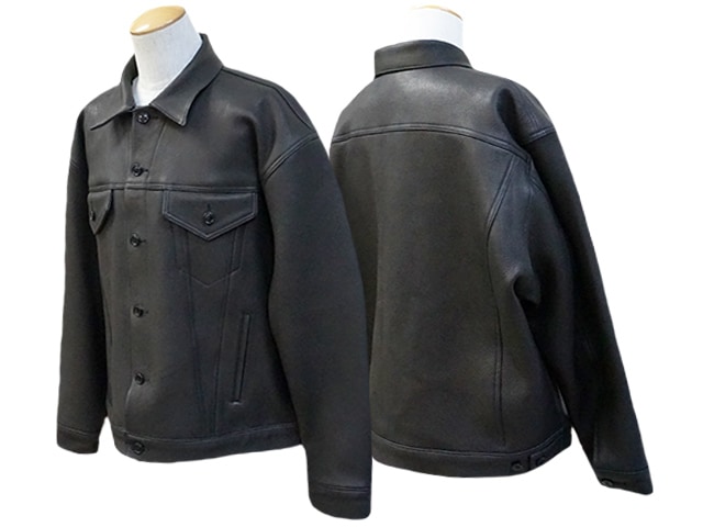 【CWORKS by FINE CREEK&CO/シーワークス バイ ファインクリークアンドコー】「Drop Shoulder Deerskin  Jacket”Ban Field  Deer”/ドロップショルダーディアスキンジャケット”バンフィールドディア”」(CWJK012)【予約商品/2024年1