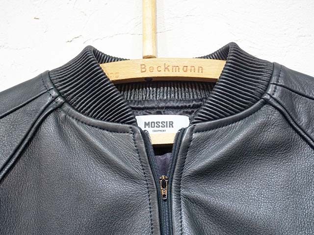 【MOSSIR by FINE CREEK&CO/モシール バイ ファインクリークアンドコー】2023AW「Washable Leather  Track Jacket”LAY”/ウォッシャブルレザートラックジャケット”レイ”」(MOJK003)【予約商品/2024年1-2月入荷予定】,