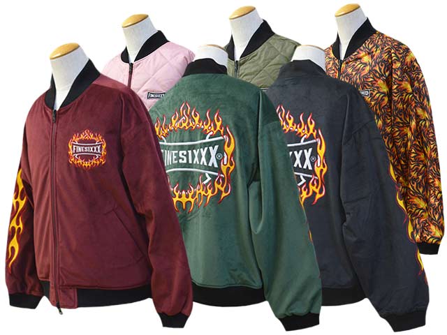 全3色【FINESIXXX/ファインシックス】2024AW「Fine Flames Reversible Jacket/ファインフレイムス リバーシブルジャケット」(FS-2024FW-002) | ブランド,F,FINESIXXX | WOLF PACK