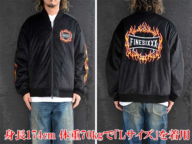 全3色【FINESIXXX/ファインシックス】2024AW「Fine Flames Reversible Jacket/ファインフレイムス リバーシブルジャケット」(FS-2024FW-002) | ブランド,F,FINESIXXX | WOLF PACK