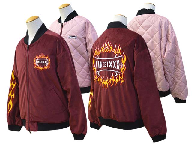 全3色【FINESIXXX/ファインシックス】2024AW「Fine Flames Reversible Jacket/ファインフレイムス リバーシブルジャケット」(FS-2024FW-002) | ブランド,F,FINESIXXX | WOLF PACK