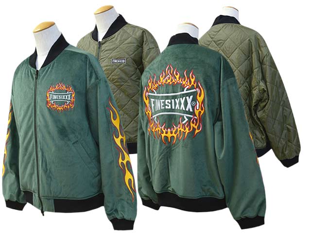 全3色【FINESIXXX/ファインシックス】2024AW「Fine Flames Reversible Jacket/ファインフレイムス リバーシブルジャケット」(FS-2024FW-002) | ブランド,F,FINESIXXX | WOLF PACK