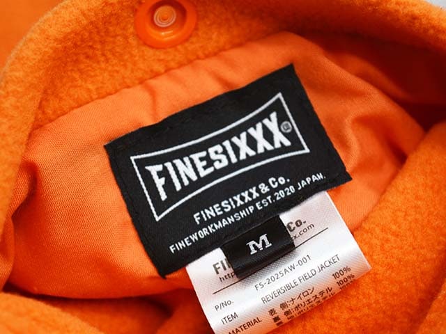 全3色【FINESIXXX/ファインシックス】2025AW「Reversible Field Jacket