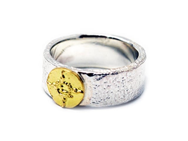 FIRST ARROW's/ファーストアローズ】「Small Barerock Ring with K18