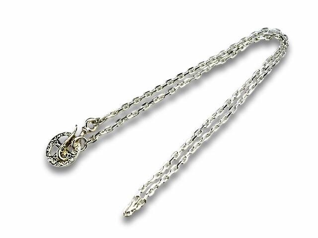【FIRST ARROW's/ファーストアローズ】「Small Necklace Chain with Medicine  Wheel/メディスンホイール付きスモールネックレスチェーン」(O-063+P234B/50cm),  (ネイティブ/インディアン/アメカジ/ハーレー/アクセサリー/WOLF