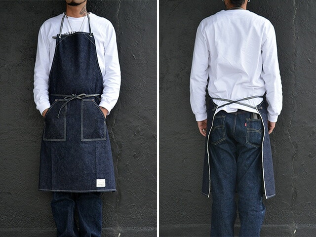 【FULLCOUNT/フルカウント】「Denim  Apron/デニムエプロン」(6842)(デニム/ジーンズ/インディゴ/アメカジ/ホイールズアパレル/ハーレー/ホットロッド/ミリタリー/WOLF  PACK/ウルフパック)-WOLF PACK