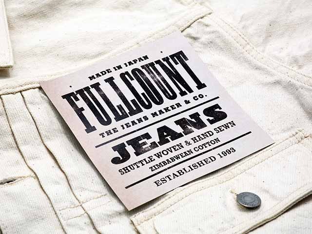 FULLCOUNT/フルカウント】「1st Model Denim Jacket”Ecru Selvedge