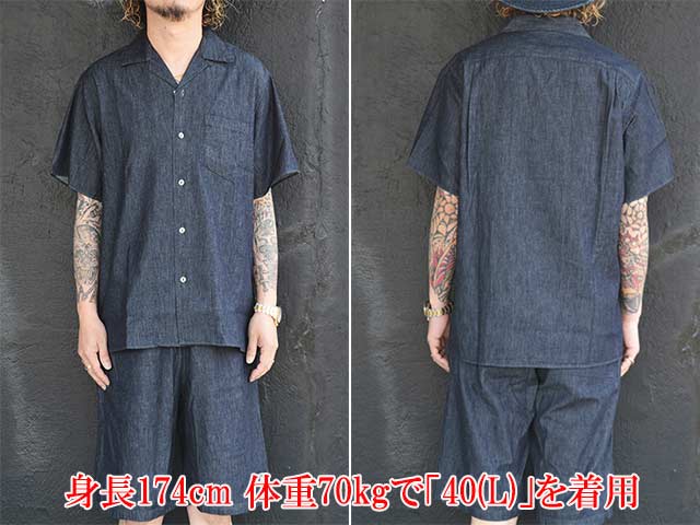 FULLCOUNT/フルカウント】2026SS「Denim Open Collar S/S Shirt/デニム