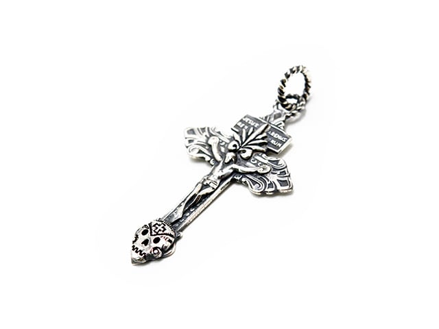 galcia ガルシア　ネックレス　スカル galcia/ガルシア】「JHS Cross&Agave Mexican Skull Pendant/JHSクロス