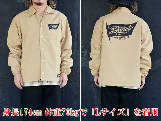 全3色【EVILACT/イーブルアクト】2026AW「FLAG 2LAYER COACH JACKET