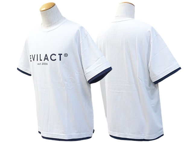 全2色【EVILACT/イーブルアクト】2024SS「Layerd S/S  Tee/レイヤードショートスリーブTee」(EA-WFRSS-T07)-WOLF PACK