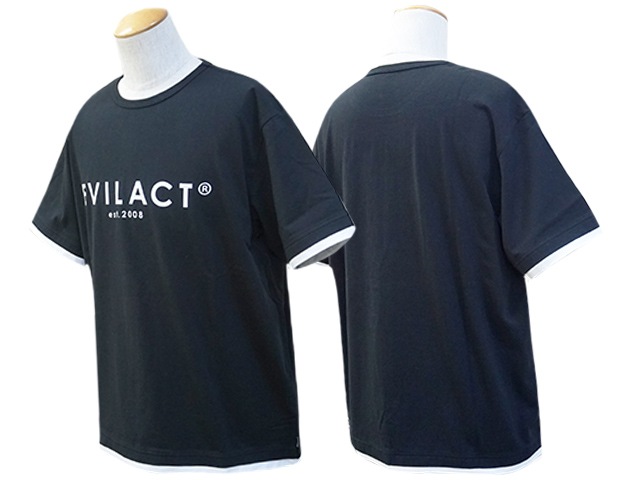 全2色【EVILACT/イーブルアクト】2024SS「Layerd S/S  Tee/レイヤードショートスリーブTee」(EA-WFRSS-T07)-WOLF PACK