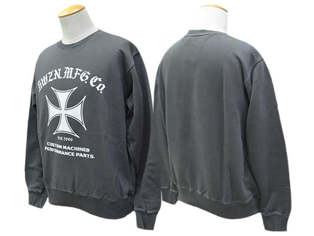 全2色【HWZN BROSS/ハウゼンブロス】2025AW「Iron Cross Crew Neck