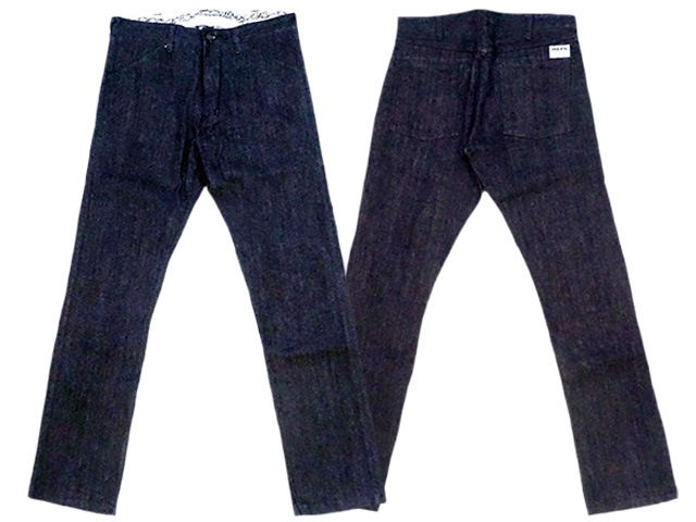 【HWZN BROSS/ハウゼンブロス】2023AW「Fully Stretch II Indigo Work  Pants/フーリーストレッチIIインディゴワークパンツ」(ホイールズアパレル/アメカジ/ホットロッド/ハーレー/バイク)-WOLF PACK