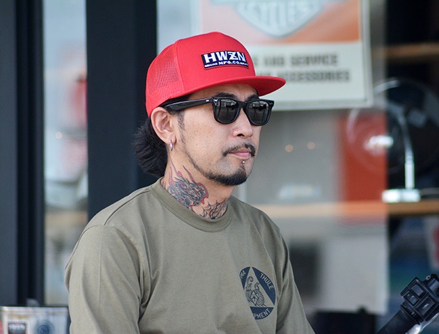 全4色【HWZN BROSS/ハウゼンブロス】2023SS「Box Logo Classic Trucker Mesh  Cap/ボックスロゴクラシックトラッカーメッシュキャップ」(ホイールズアパレル/チョッパー/アメカジ/ホットロッド/ハーレー/バイク/WOLF  PACK/ウルフパック)-WOLF