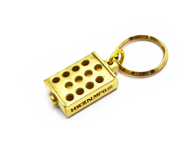 全2色【HWZN BROSS/ハウゼンブロス】「Drilled Kicker Key Chain
