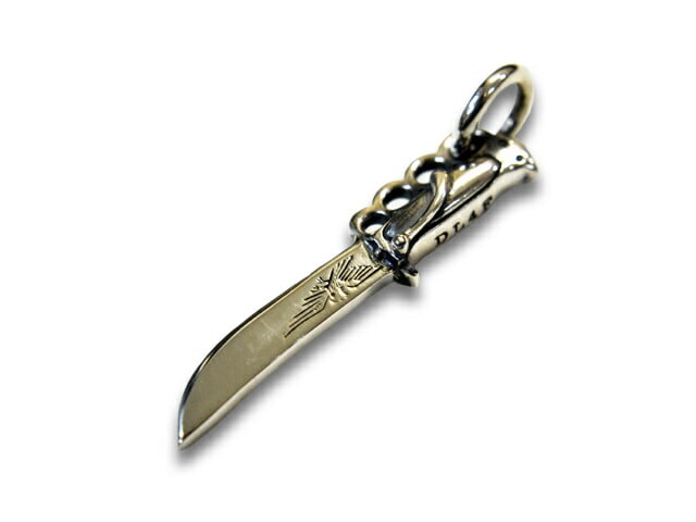 【HWZN BROSS/ハウゼンブロス】「Bowie Knife Pendant  Top/ボウイナイフペンダントトップ」(Silver925×Silver925)(ホイールズアパレル/アメカジ/ハーレー/チョッパー/ボバー/ホットロッド/WOLF 