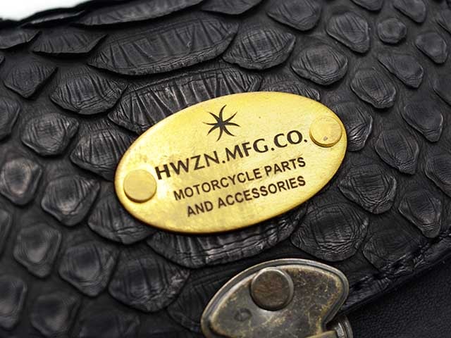 HWZN BROSS/ハウゼンブロス】「Diamond Python Leather Belt Pouch