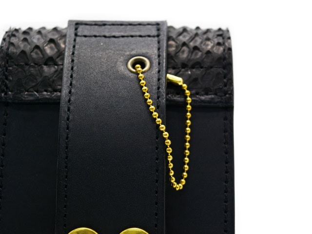 HWZN BROSS/ハウゼンブロス】「Diamond Python Leather Belt Pouch
