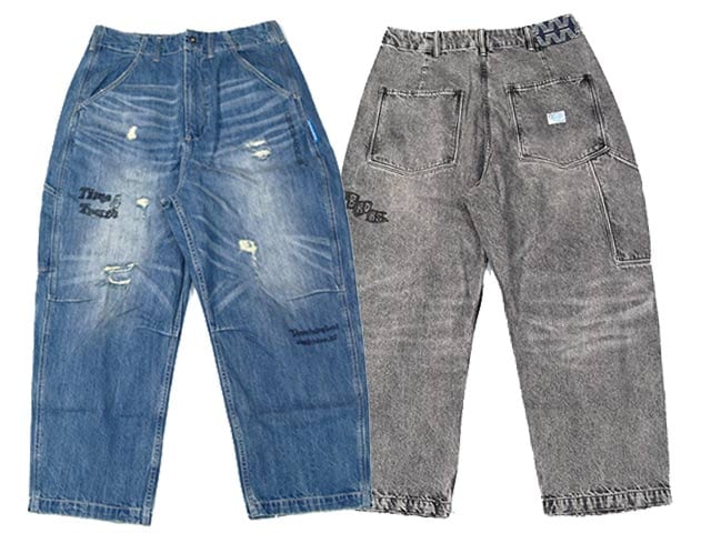 全2色【Liberaiders/リべレイダース】2026SS「DAMAGED DENIM SARROUEL