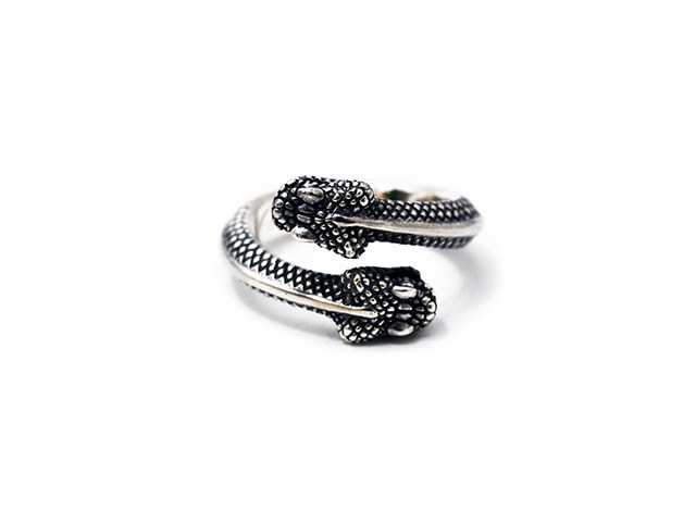 MAD CULT/マッドカルト】「Double Head Snake Ring”2”/ダブルヘッド
