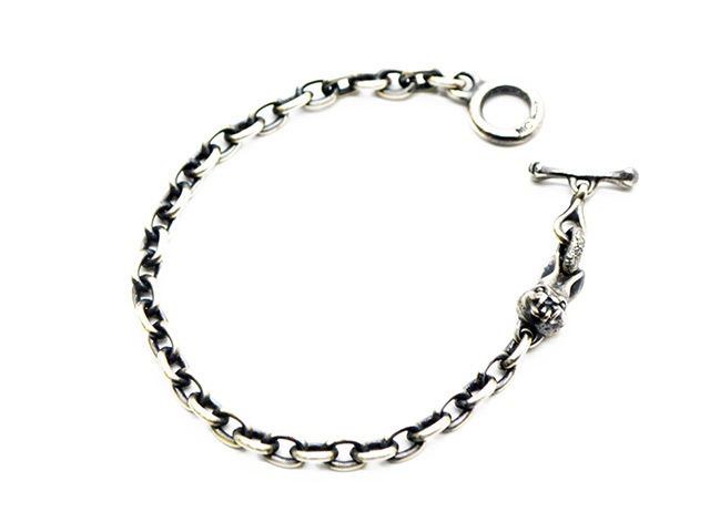 【MAD CULT/マッドカルト】「One Evil Rabbit  Bracelet/ワンイービルラビットブレスレット」(B-34)(Silver925/アクセサリー/ジュエリー/プレゼント/バイカー/ハーレー/ホットロッド/アメカジ/ハンドメイド/WOLF  PACK/ウルフパック)-WOLF ...