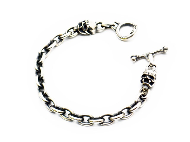 【MAD CULT/マッドカルト】「Double Snale  Bracelet/ダブルスネイルブレスレット」(B-38)(Silver925/アクセサリー/ジュエリー/プレゼント/バイカー/ハーレー/ホットロッド/アメカジ/ハンドメイド/WOLF  PACK/ウルフパック)-WOLF PACK