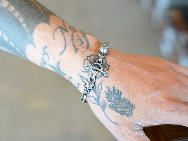 【MAD CULT/マッドカルト】「Double Snale  Bracelet/ダブルスネイルブレスレット」(B-38)(Silver925/アクセサリー/ジュエリー/プレゼント/バイカー/ハーレー/ホットロッド/アメカジ/ハンドメイド/WOLF  PACK/ウルフパック)-WOLF PACK