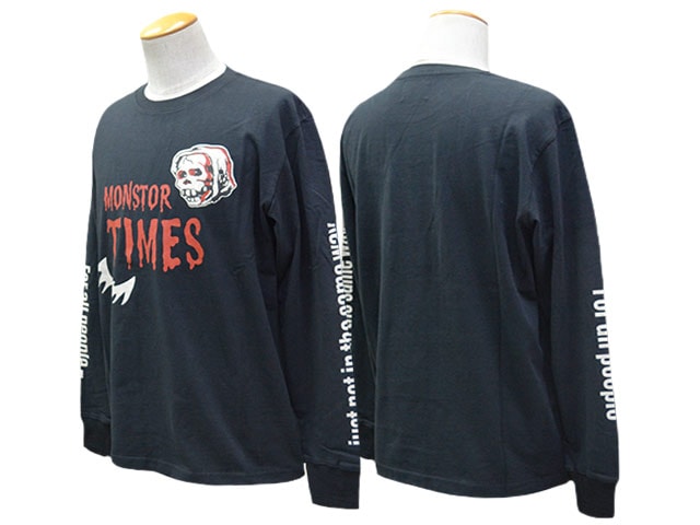 全2色【MONSTOR TIMES/モンストアタイムズ】2026AW「BAT&SKULL L/S Tee
