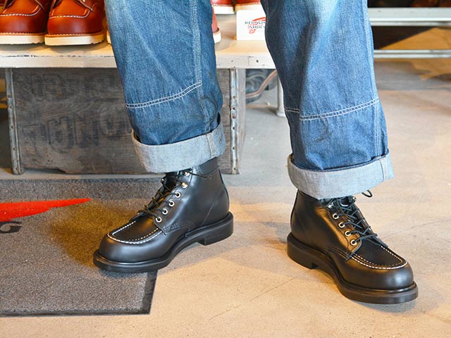 【RED WING/レッドウイング】「6 inch Super Sole”Moc  Toe”/6インチスーパーソール”モックトゥ”」(8133/Black Chrome)-WOLF PACK