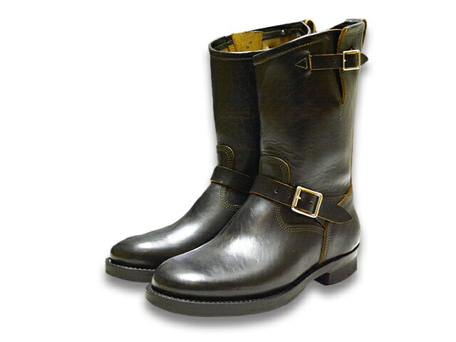 【Makers/メイカーズ】「10inch Engineer Boots”Round Toe”/10インチエンジニアブーツ”ラウンドトゥ”  」(HORSE BUTT)(エンジニアブーツ/ワークブーツ/ドレスシューズ/アメカジ/ハーレー/ホットロッド/WOLF  PACK/ウルフパック)-WOLF