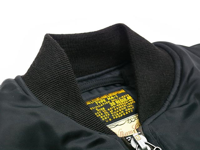 BUZZ RICKSON'S/バズリクソンズ】「Type BLACK MA-1”SLENDER MODEL